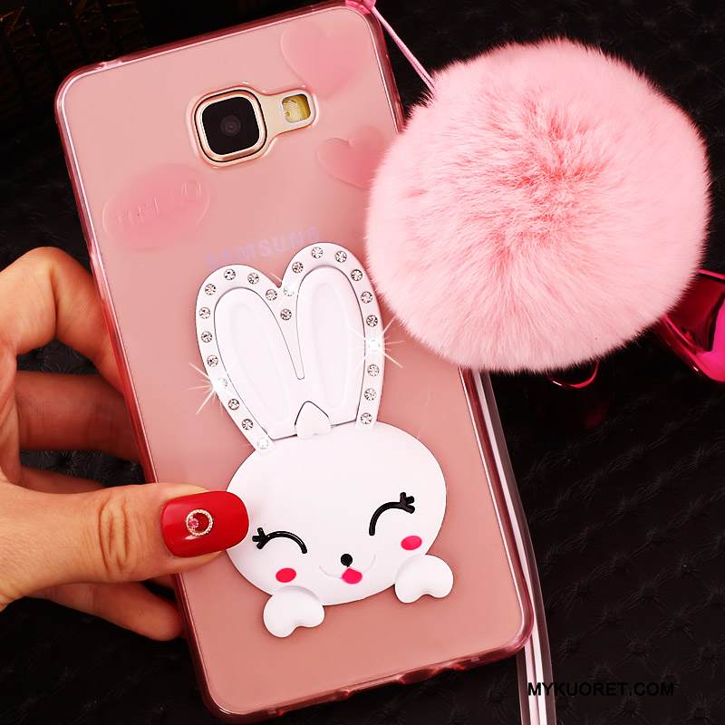 Kuori Samsung Galaxy A5 2016 Silikoni Läpinäkyvä Violetti, Kotelo Samsung Galaxy A5 2016 Pehmeä Neste