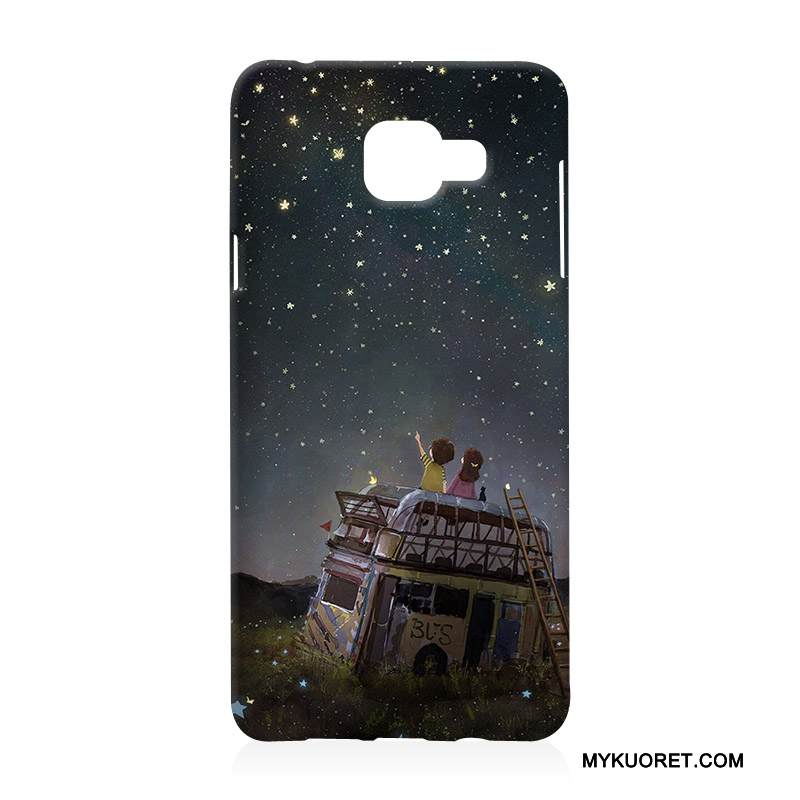 Kuori Samsung Galaxy A5 2016 Silikoni Murtumaton Musta, Kotelo Samsung Galaxy A5 2016 Pehmeä Neste Harmaa Puhelimen Kuoret