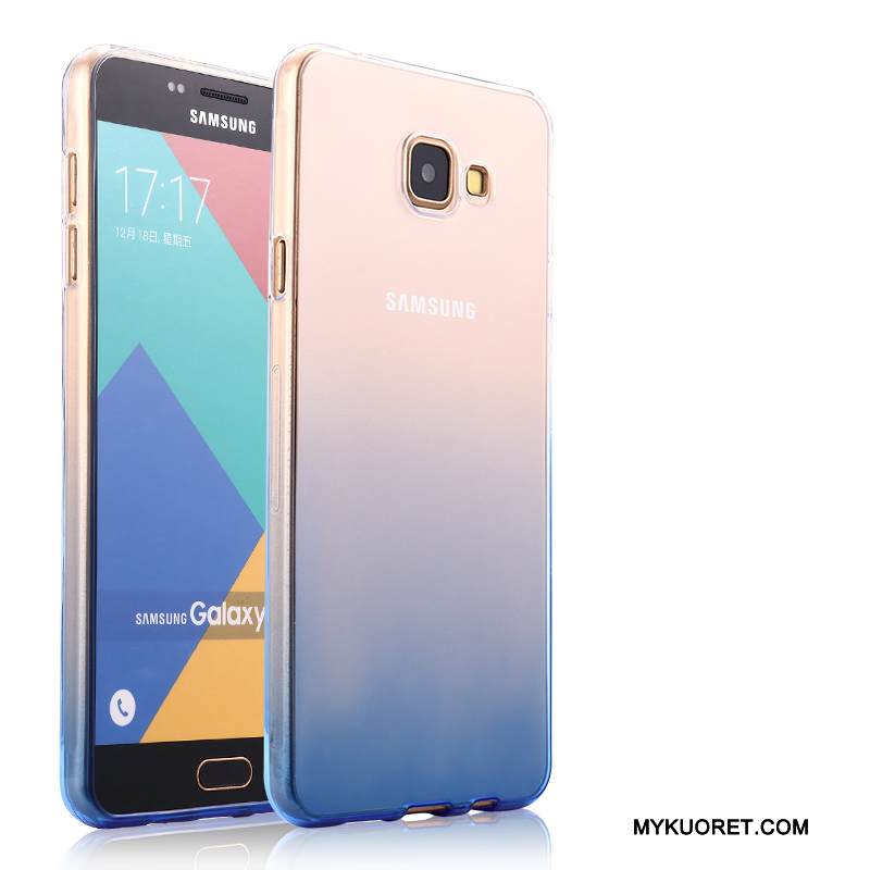 Kuori Samsung Galaxy A5 2016 Silikoni Murtumaton Puhelimen Kuoret, Kotelo Samsung Galaxy A5 2016 Pehmeä Neste Läpinäkyvä Jauhe
