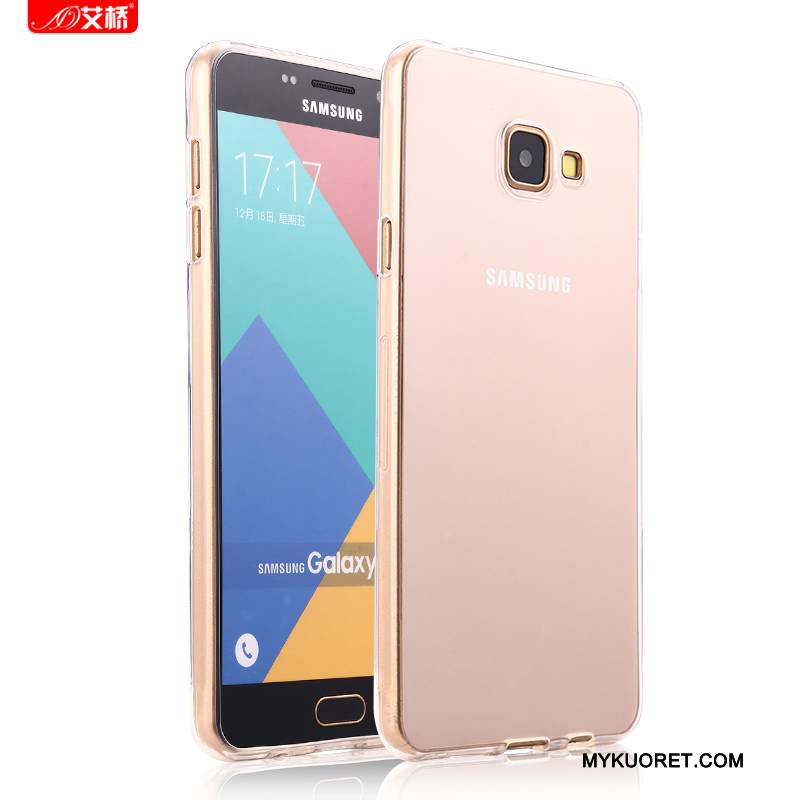 Kuori Samsung Galaxy A5 2016 Silikoni Murtumaton Puhelimen Kuoret, Kotelo Samsung Galaxy A5 2016 Pehmeä Neste Läpinäkyvä Jauhe