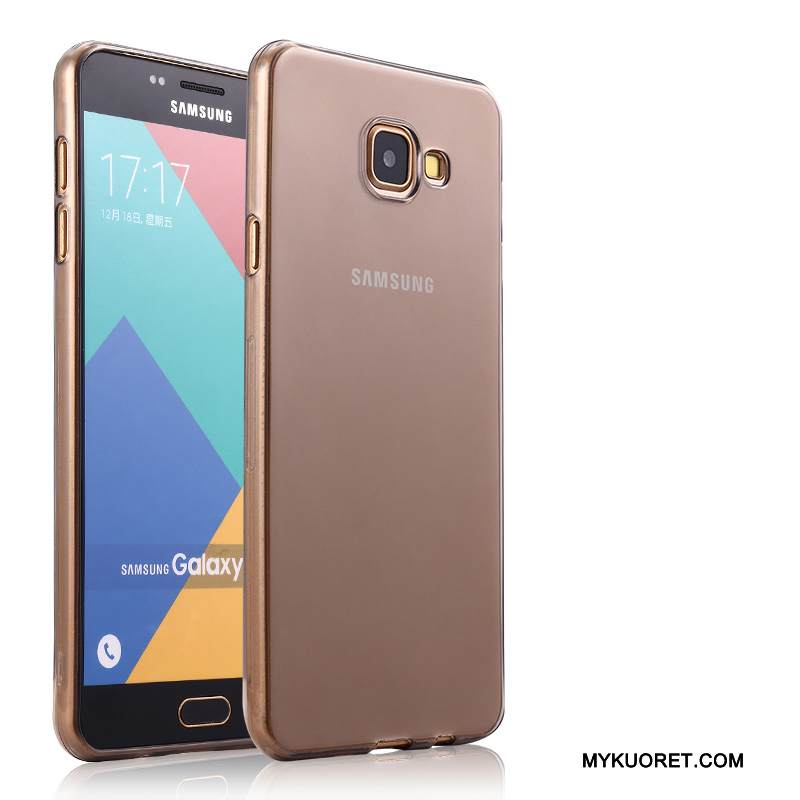 Kuori Samsung Galaxy A5 2016 Silikoni Murtumaton Puhelimen Kuoret, Kotelo Samsung Galaxy A5 2016 Pehmeä Neste Läpinäkyvä Jauhe