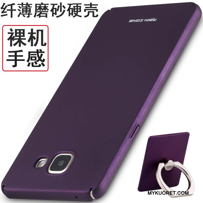 Kuori Samsung Galaxy A5 2016 Silikoni Puhelimen Kuoret Punainen, Kotelo Samsung Galaxy A5 2016 Laukut Pesty Suede