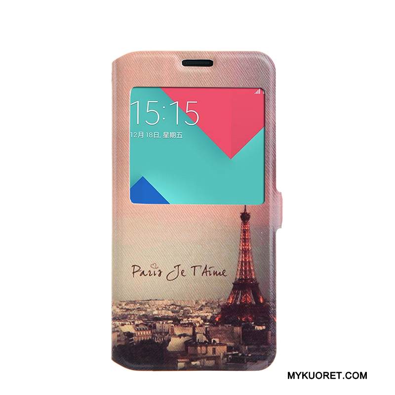 Kuori Samsung Galaxy A5 2016 Suojaus Puhelimen Kuoret Jauhe, Kotelo Samsung Galaxy A5 2016 Kuoret Avaa Ikkuna