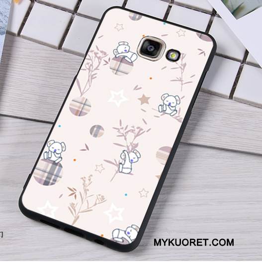 Kuori Samsung Galaxy A5 2016 Suojaus Ripustettavat Koristeet Vaalean, Kotelo Samsung Galaxy A5 2016 Pehmeä Neste Valkoinen Pesty Suede