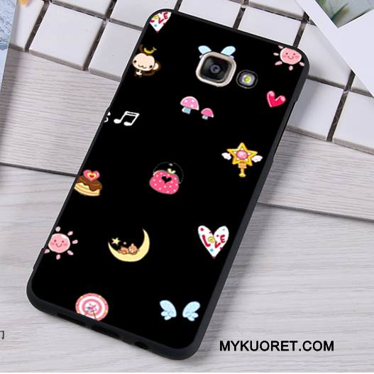 Kuori Samsung Galaxy A5 2016 Suojaus Ripustettavat Koristeet Vaalean, Kotelo Samsung Galaxy A5 2016 Pehmeä Neste Valkoinen Pesty Suede