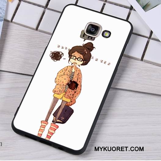 Kuori Samsung Galaxy A5 2016 Suojaus Ripustettavat Koristeet Vaalean, Kotelo Samsung Galaxy A5 2016 Pehmeä Neste Valkoinen Pesty Suede