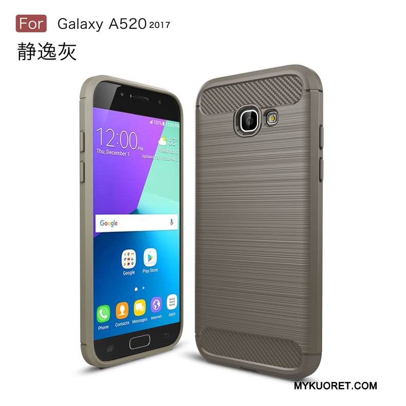 Kuori Samsung Galaxy A5 2017 Pehmeä Neste Johdin Puhelimen Kuoret, Kotelo Samsung Galaxy A5 2017 Suojaus Kukkakuvio Murtumaton