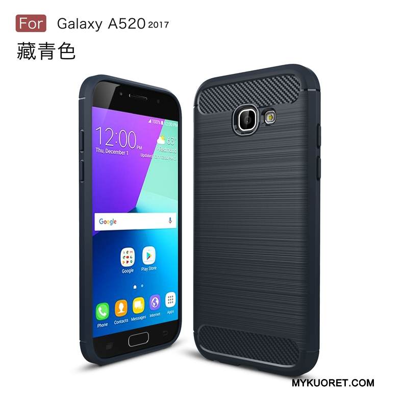 Kuori Samsung Galaxy A5 2017 Pehmeä Neste Johdin Puhelimen Kuoret, Kotelo Samsung Galaxy A5 2017 Suojaus Kukkakuvio Murtumaton