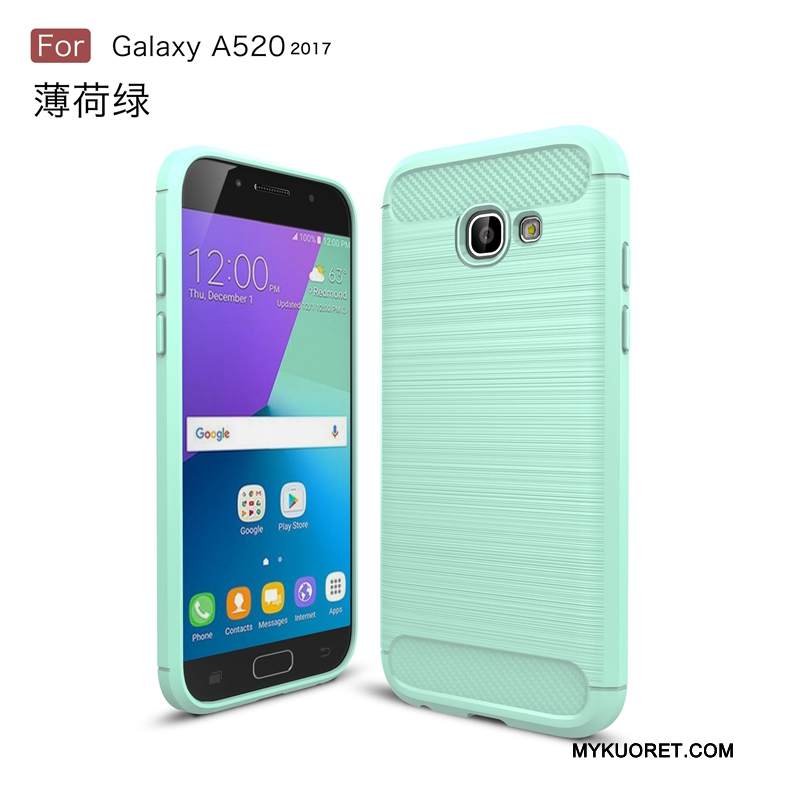 Kuori Samsung Galaxy A5 2017 Pehmeä Neste Johdin Puhelimen Kuoret, Kotelo Samsung Galaxy A5 2017 Suojaus Kukkakuvio Murtumaton