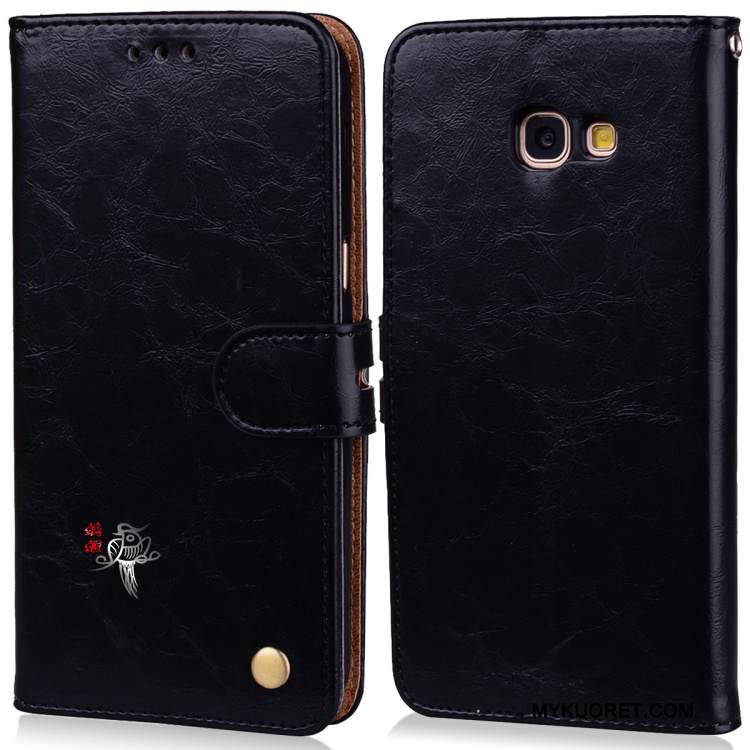 Kuori Samsung Galaxy A5 2017 Silikoni Puhelimen Kuoret Oranssi, Kotelo Samsung Galaxy A5 2017 Laukut Sininen Murtumaton