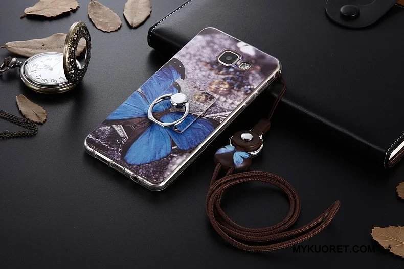 Kuori Samsung Galaxy A5 2017 Silikoni Puhelimen Kuoret Tummansininen, Kotelo Samsung Galaxy A5 2017 Pehmeä Neste