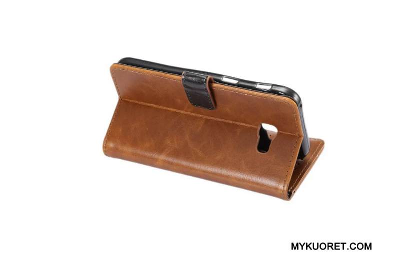 Kuori Samsung Galaxy A5 2017 Suojaus Puhelimen Kuoret Kortti, Kotelo Samsung Galaxy A5 2017 Nahka