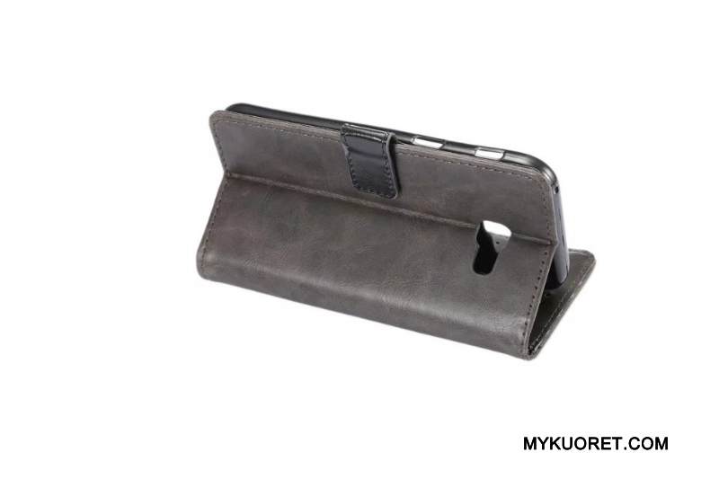 Kuori Samsung Galaxy A5 2017 Suojaus Puhelimen Kuoret Kortti, Kotelo Samsung Galaxy A5 2017 Nahka