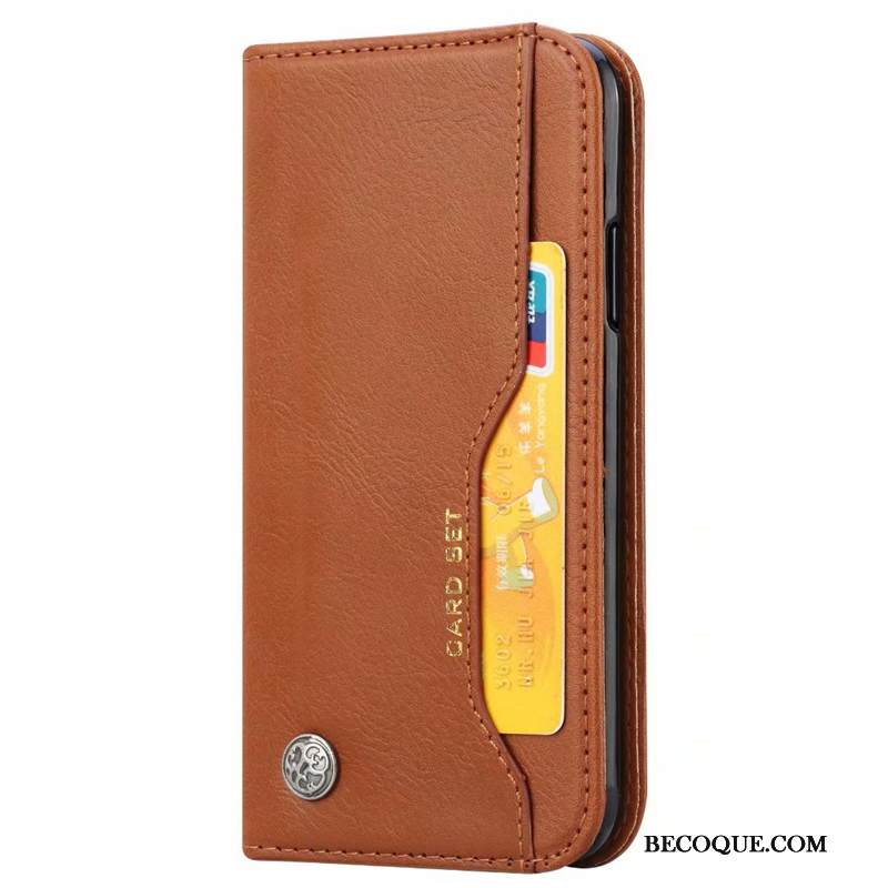 Kuori Samsung Galaxy A50 Classic Kortti Magneettinen, Kotelo Samsung Galaxy A50 Tuki Viini Punainen