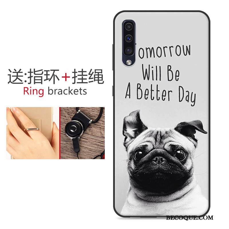 Kuori Samsung Galaxy A50 Laukut Murtumaton Puhelimen Kuoret, Kotelo Samsung Galaxy A50 Suojaus Persoonallisuus Punainen