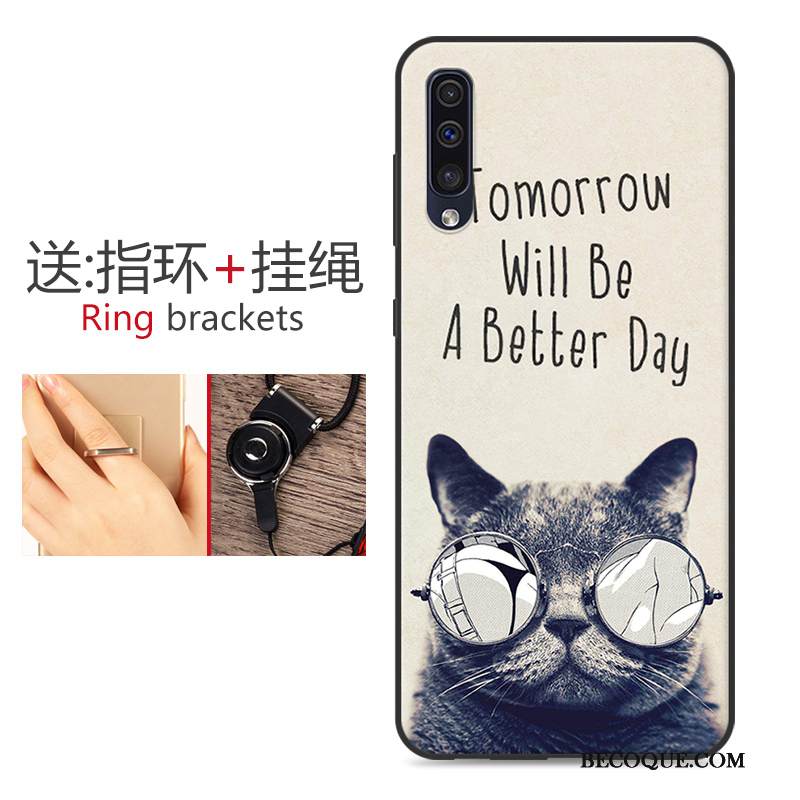 Kuori Samsung Galaxy A50 Laukut Murtumaton Puhelimen Kuoret, Kotelo Samsung Galaxy A50 Suojaus Persoonallisuus Punainen