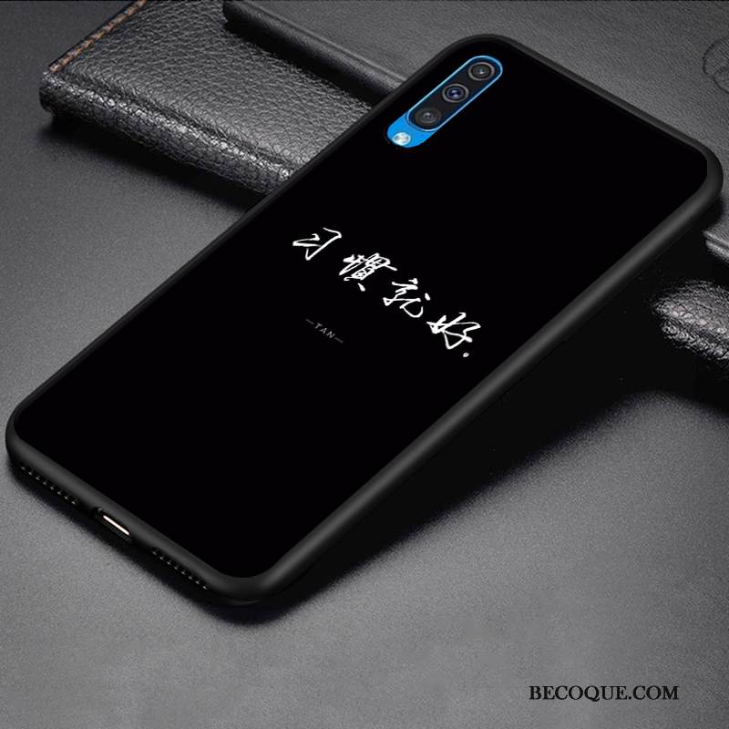 Kuori Samsung Galaxy A50 Luova Murtumaton Pesty Suede, Kotelo Samsung Galaxy A50 Laukut Yksinkertainen Sininen