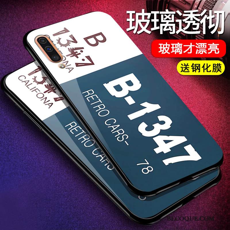 Kuori Samsung Galaxy A50 Luova Persoonallisuus Sininen, Kotelo Samsung Galaxy A50 Laukut Puhelimen Kuoret Trendi