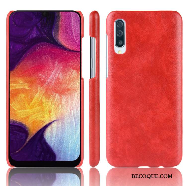 Kuori Samsung Galaxy A50 Nahka Kukkakuvio Puhelimen Kuoret, Kotelo Samsung Galaxy A50 Suojaus Kova Litsi