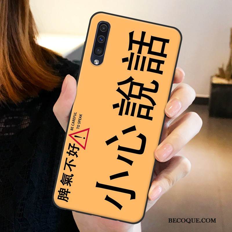 Kuori Samsung Galaxy A50 Pehmeä Neste Net Red Keltainen, Kotelo Samsung Galaxy A50 Luova Persoonallisuus Puhelimen Kuoret