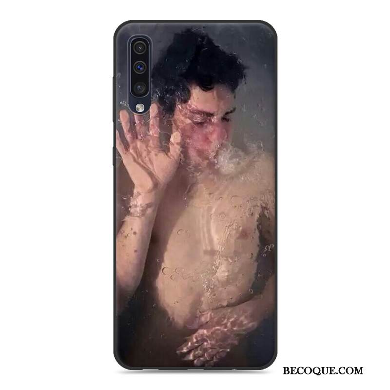 Kuori Samsung Galaxy A50 Pehmeä Neste Rakastunut Persoonallisuus, Kotelo Samsung Galaxy A50 Puhelimen Kuoret Keltainen