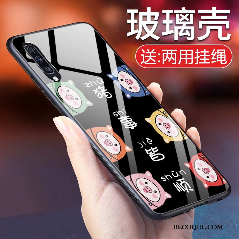 Kuori Samsung Galaxy A50 Pehmeä Neste Ripustettavat Koristeet Persoonallisuus, Kotelo Samsung Galaxy A50 Suojaus Yksinkertainen Puhelimen Kuoret