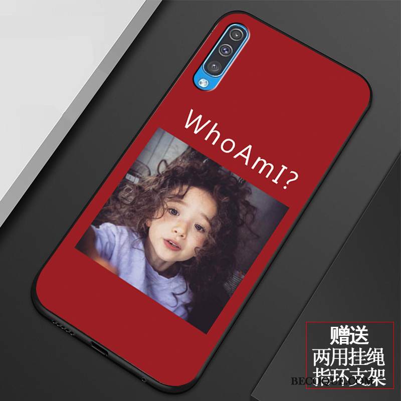 Kuori Samsung Galaxy A50 Sarjakuva Net Red Murtumaton, Kotelo Samsung Galaxy A50 Pehmeä Neste Ihana Puhelimen Kuoret