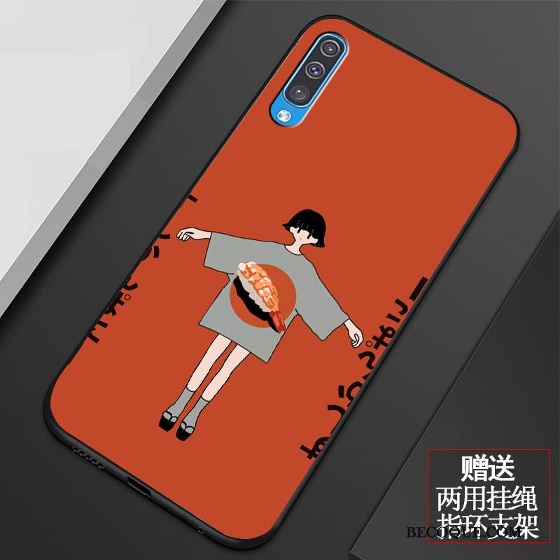 Kuori Samsung Galaxy A50 Sarjakuva Net Red Murtumaton, Kotelo Samsung Galaxy A50 Pehmeä Neste Ihana Puhelimen Kuoret