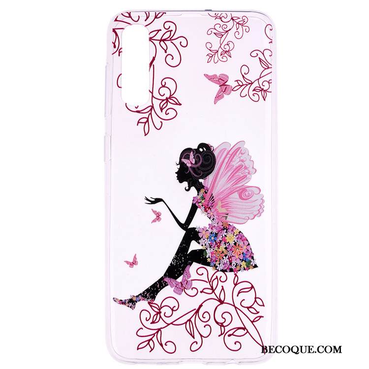 Kuori Samsung Galaxy A50 Sarjakuva Ultra Jauhe, Kotelo Samsung Galaxy A50 Pehmeä Neste Läpinäkyvä Ohut