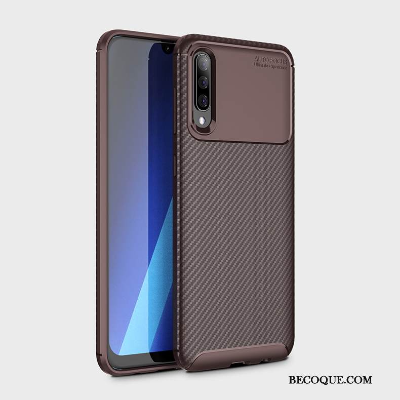 Kuori Samsung Galaxy A50 Silikoni Murtumaton Kuitu, Kotelo Samsung Galaxy A50 Pehmeä Neste Puhelimen Kuoret Sininen