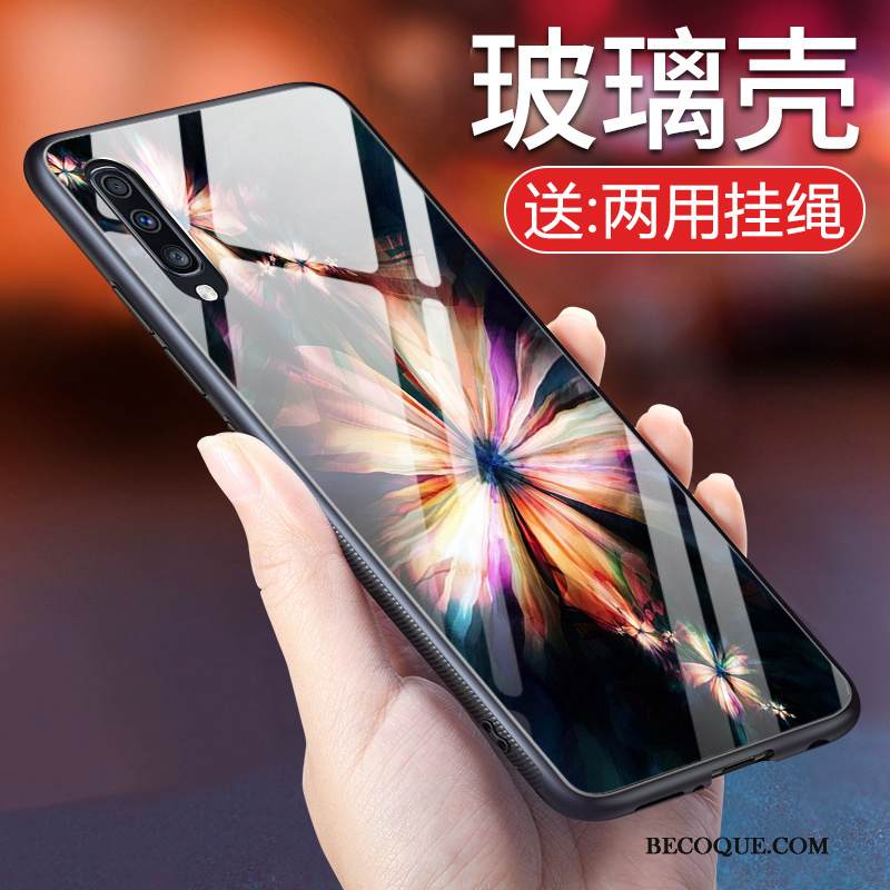 Kuori Samsung Galaxy A50 Suojaus Tide-brändi Musta, Kotelo Samsung Galaxy A50 Eurooppa Persoonallisuus