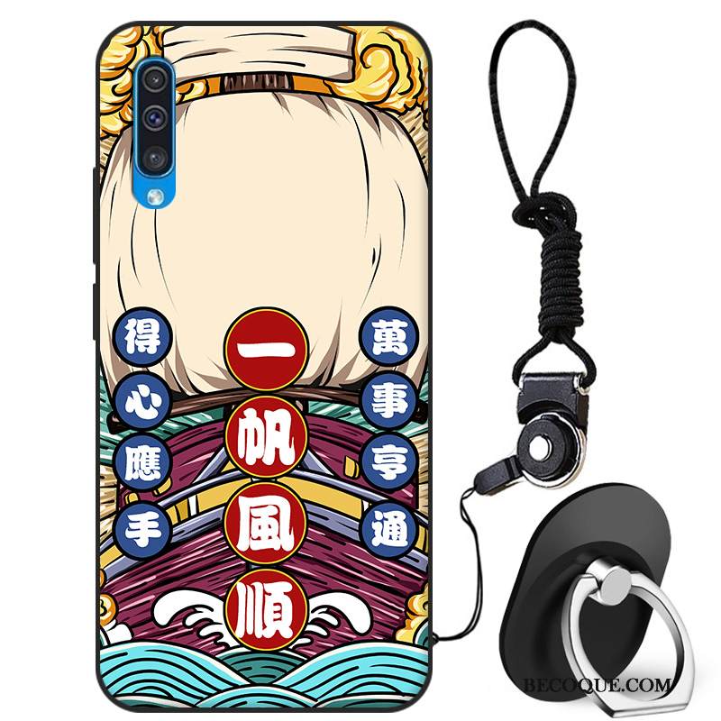 Kuori Samsung Galaxy A50 Vuosikerta Punainen Murtumaton, Kotelo Samsung Galaxy A50 Silikoni Persoonallisuus Tuuli