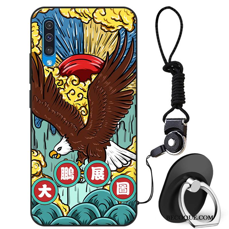 Kuori Samsung Galaxy A50 Vuosikerta Punainen Murtumaton, Kotelo Samsung Galaxy A50 Silikoni Persoonallisuus Tuuli