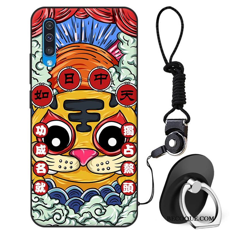 Kuori Samsung Galaxy A50 Vuosikerta Punainen Murtumaton, Kotelo Samsung Galaxy A50 Silikoni Persoonallisuus Tuuli