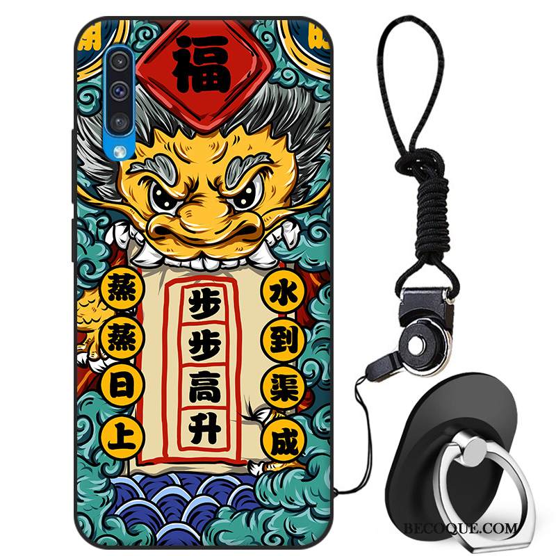 Kuori Samsung Galaxy A50 Vuosikerta Punainen Murtumaton, Kotelo Samsung Galaxy A50 Silikoni Persoonallisuus Tuuli