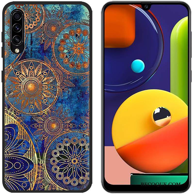 Kuori Samsung Galaxy A50s Maalaus Sininen Puhelimen Kuoret, Kotelo Samsung Galaxy A50s Suojaus Murtumaton