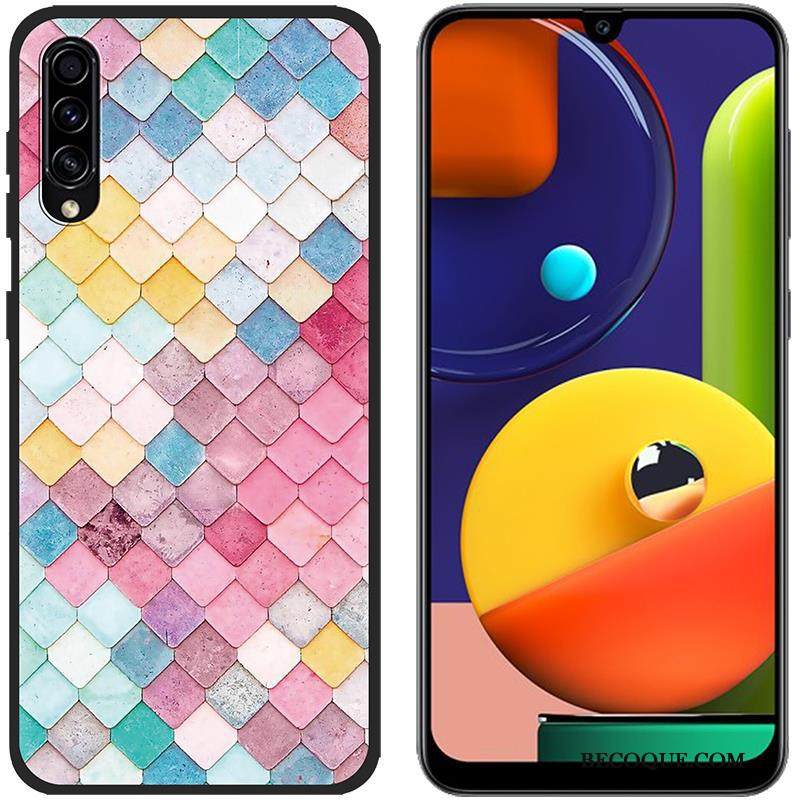 Kuori Samsung Galaxy A50s Maalaus Sininen Puhelimen Kuoret, Kotelo Samsung Galaxy A50s Suojaus Murtumaton
