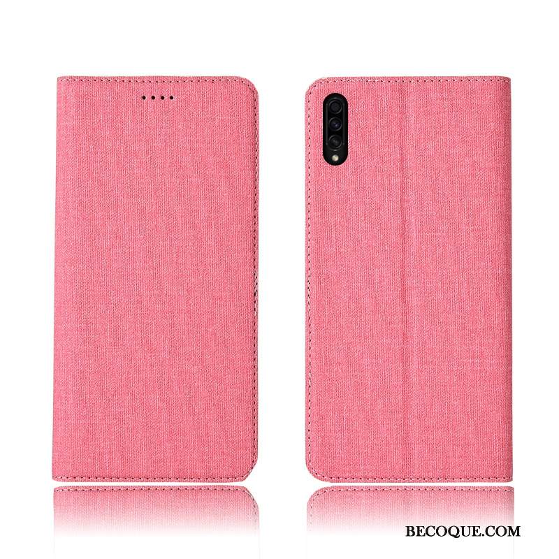 Kuori Samsung Galaxy A50s Silikoni Uusi Tide-brändi, Kotelo Samsung Galaxy A50s Suojaus Pellava Sininen