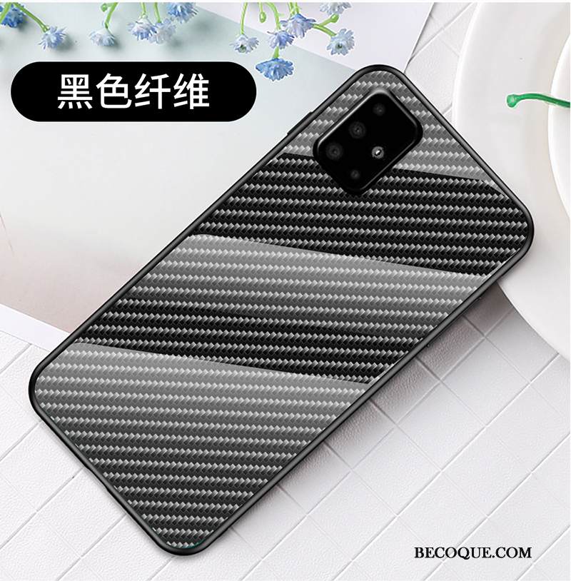 Kuori Samsung Galaxy A51 Laukut Kuitu Puhelimen Kuoret, Kotelo Samsung Galaxy A51 Luova Murtumaton Musta