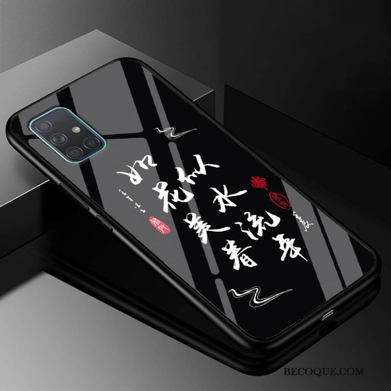 Kuori Samsung Galaxy A51 Laukut Murtumaton Musta, Kotelo Samsung Galaxy A51 Silikoni Puhelimen Kuoret Persoonallisuus