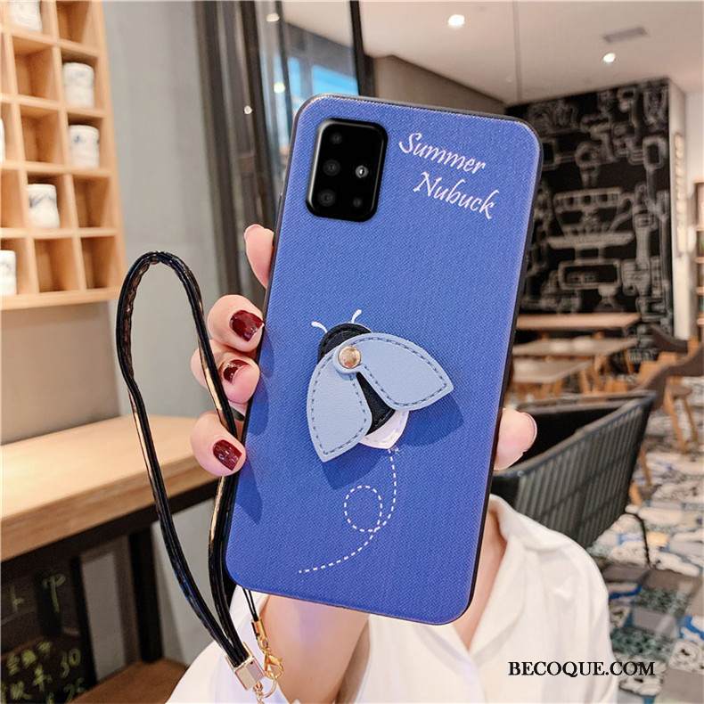 Kuori Samsung Galaxy A51 Laukut Persoonallisuus Puhelimen Kuoret, Kotelo Samsung Galaxy A51 Pehmeä Neste Sininen Murtumaton