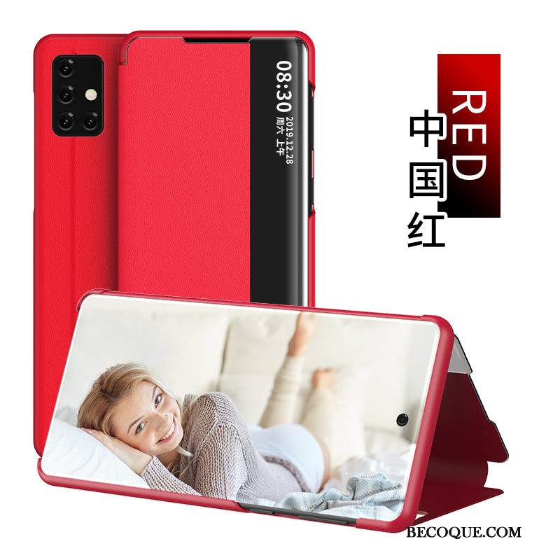 Kuori Samsung Galaxy A51 Nahka Liiketoiminta Karkaisu, Kotelo Samsung Galaxy A51 Kuoret Puhelimen Kuoret Kalvo