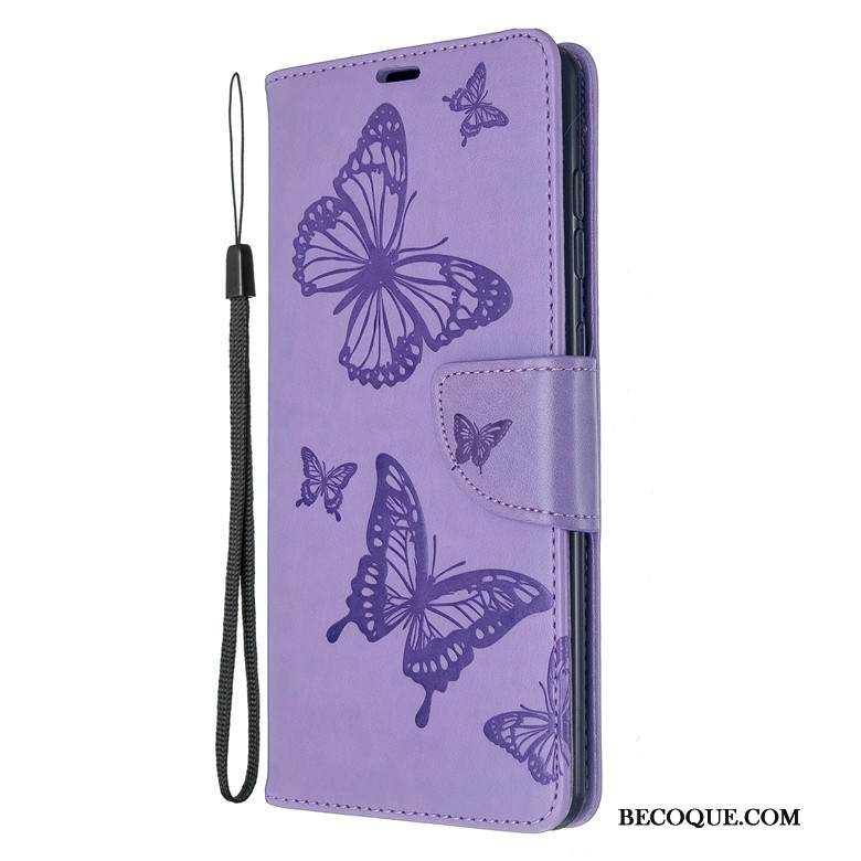 Kuori Samsung Galaxy A51 Silikoni Murtumaton Perhonen, Kotelo Samsung Galaxy A51 Nahka Punainen Puhelimen Kuoret