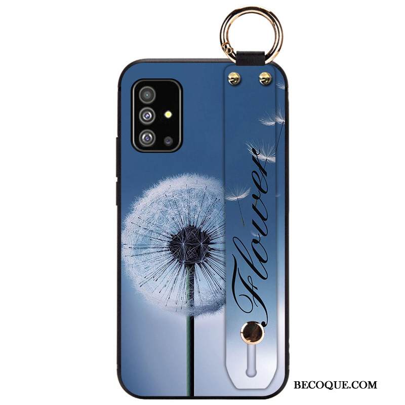 Kuori Samsung Galaxy A51 Silikoni Murtumaton Rakastunut, Kotelo Samsung Galaxy A51 Luova Persoonallisuus Sininen