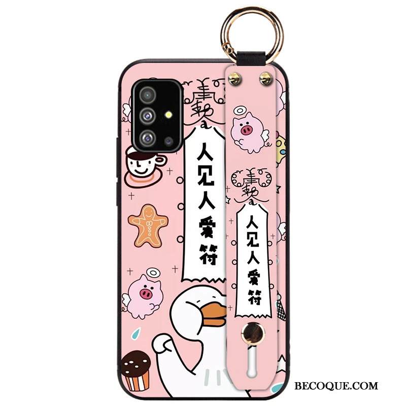 Kuori Samsung Galaxy A51 Silikoni Murtumaton Rakastunut, Kotelo Samsung Galaxy A51 Luova Persoonallisuus Sininen