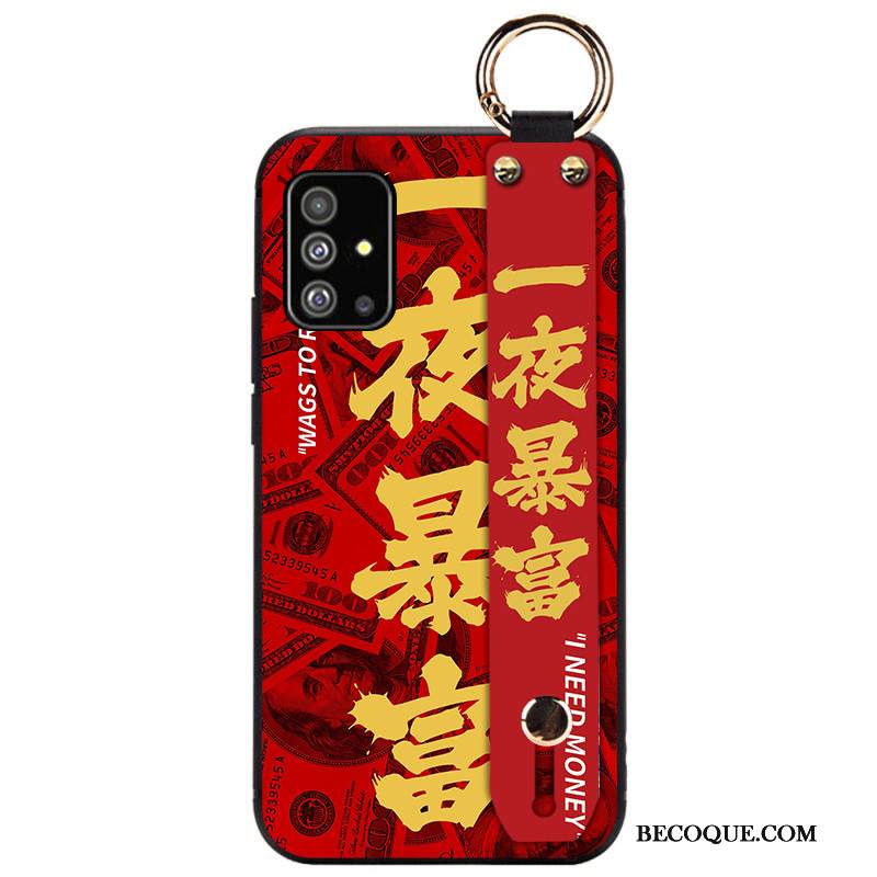 Kuori Samsung Galaxy A51 Silikoni Murtumaton Rakastunut, Kotelo Samsung Galaxy A51 Luova Persoonallisuus Sininen