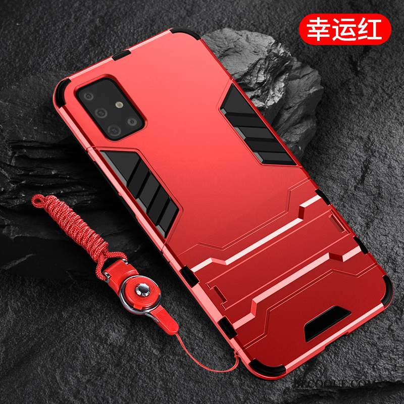 Kuori Samsung Galaxy A51 Silikoni Net Red Rakastunut, Kotelo Samsung Galaxy A51 Suojaus Ripustettavat Koristeet Trendi