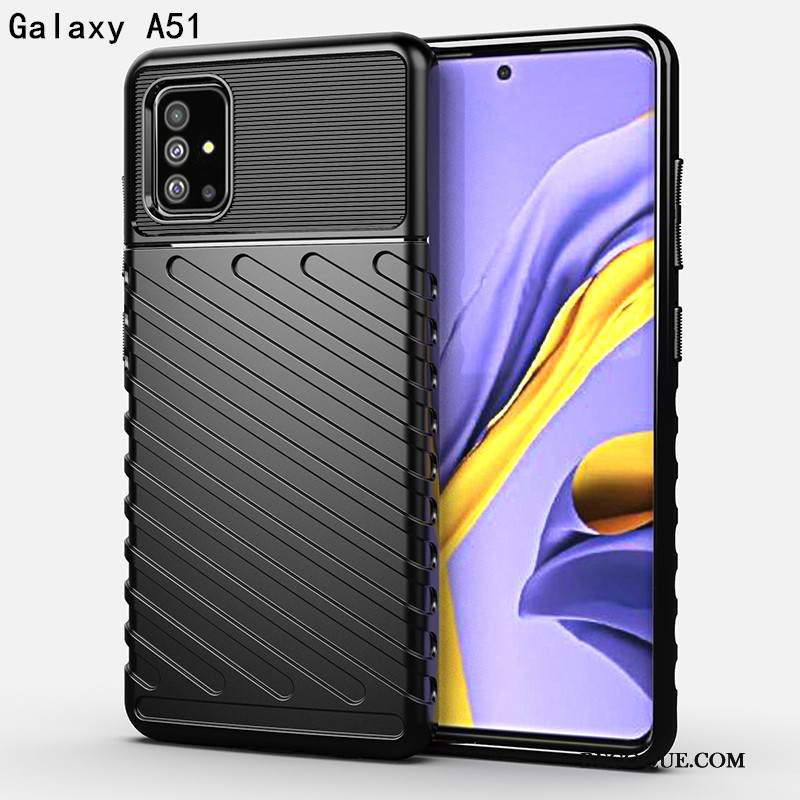 Kuori Samsung Galaxy A51 Suojaus Puhelimen Kuoret Ylellisyys, Kotelo Samsung Galaxy A51 Silikoni Suupaltti Vihreä