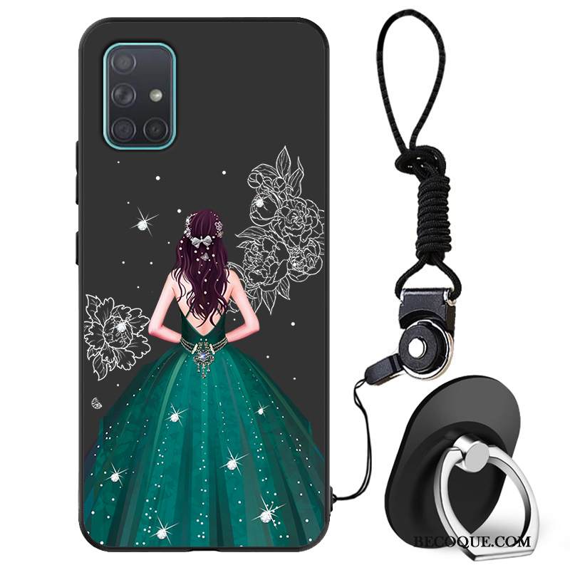 Kuori Samsung Galaxy A51 Suojaus Tide-brändi Ihana, Kotelo Samsung Galaxy A51 Tila Pesty Suede Murtumaton