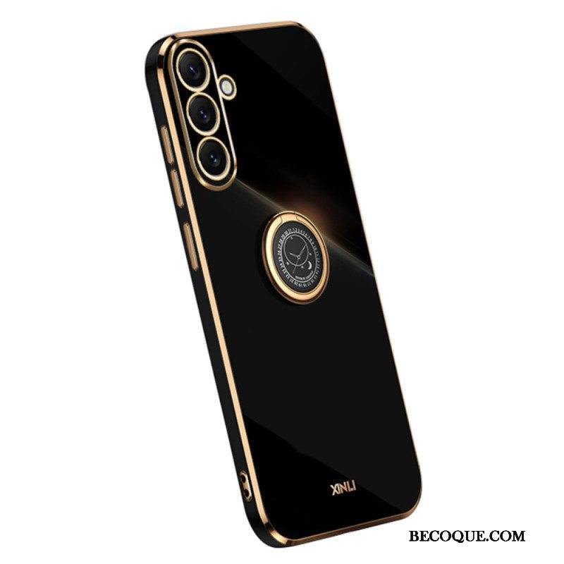 Kuori Samsung Galaxy A54 5G Kultaiset Reunat Rengastuella